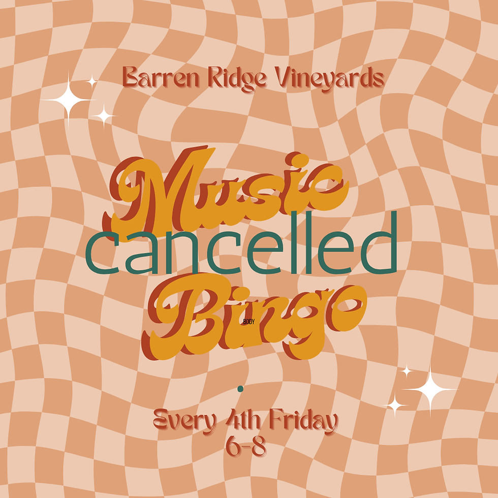 Music Bingo cancelled May 22