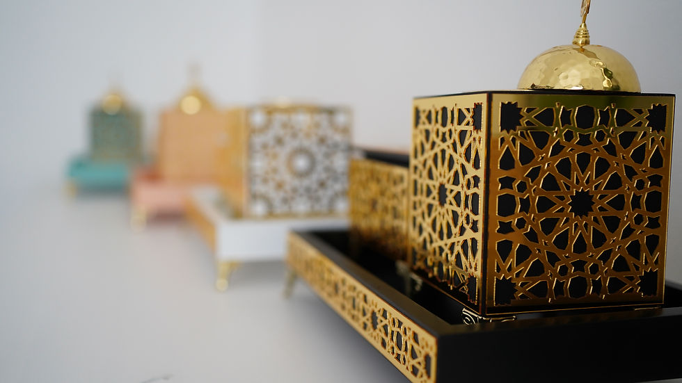 Miniaturbild: Bukhour Set in Schwarz