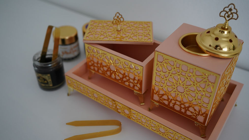 Miniaturbild: Bukhour Set in Rosa