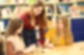 Students learning in a group