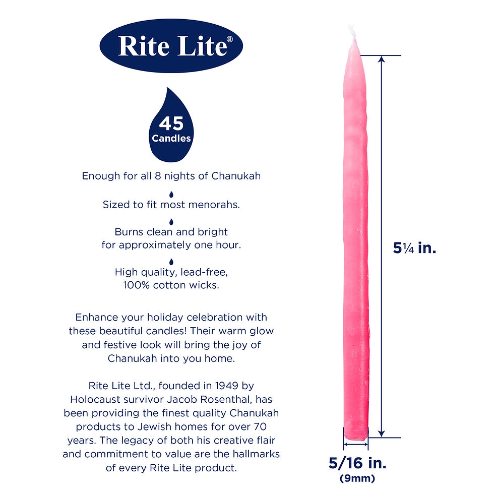 Thumbnail: PINK HANUKKAH CANDLES