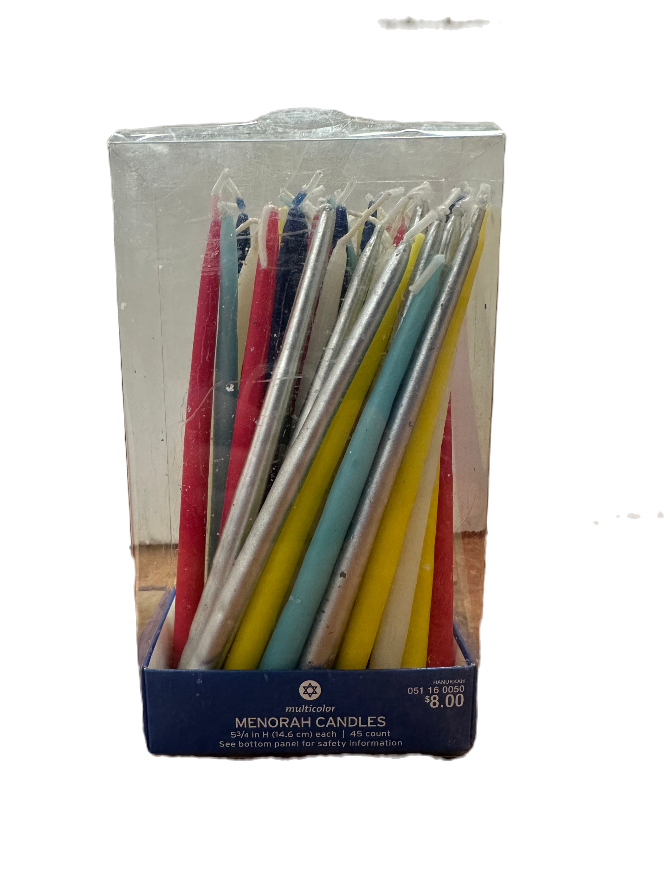 MULTICOLOR HANUKKAH CANDLES