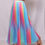 Thumbnail: Rainbow Print Multi Color Georgette Skirt