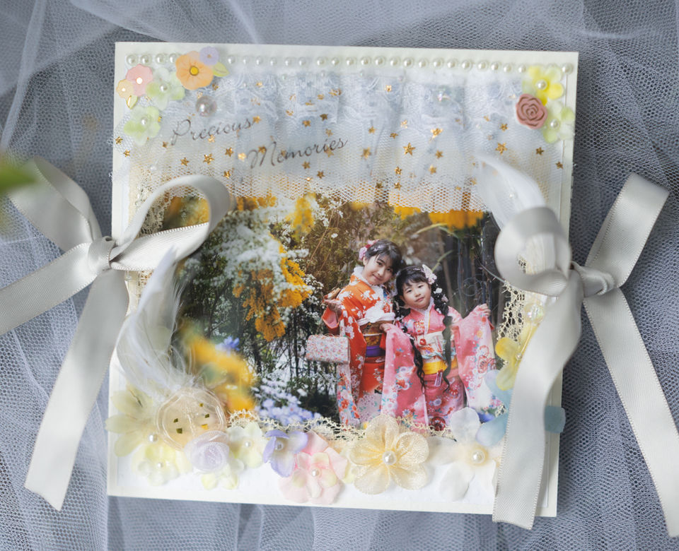 太子町（姫路・たつの）お庭のある写真スタジオ｜スクラップブッキング（アコーディオンアルバム）