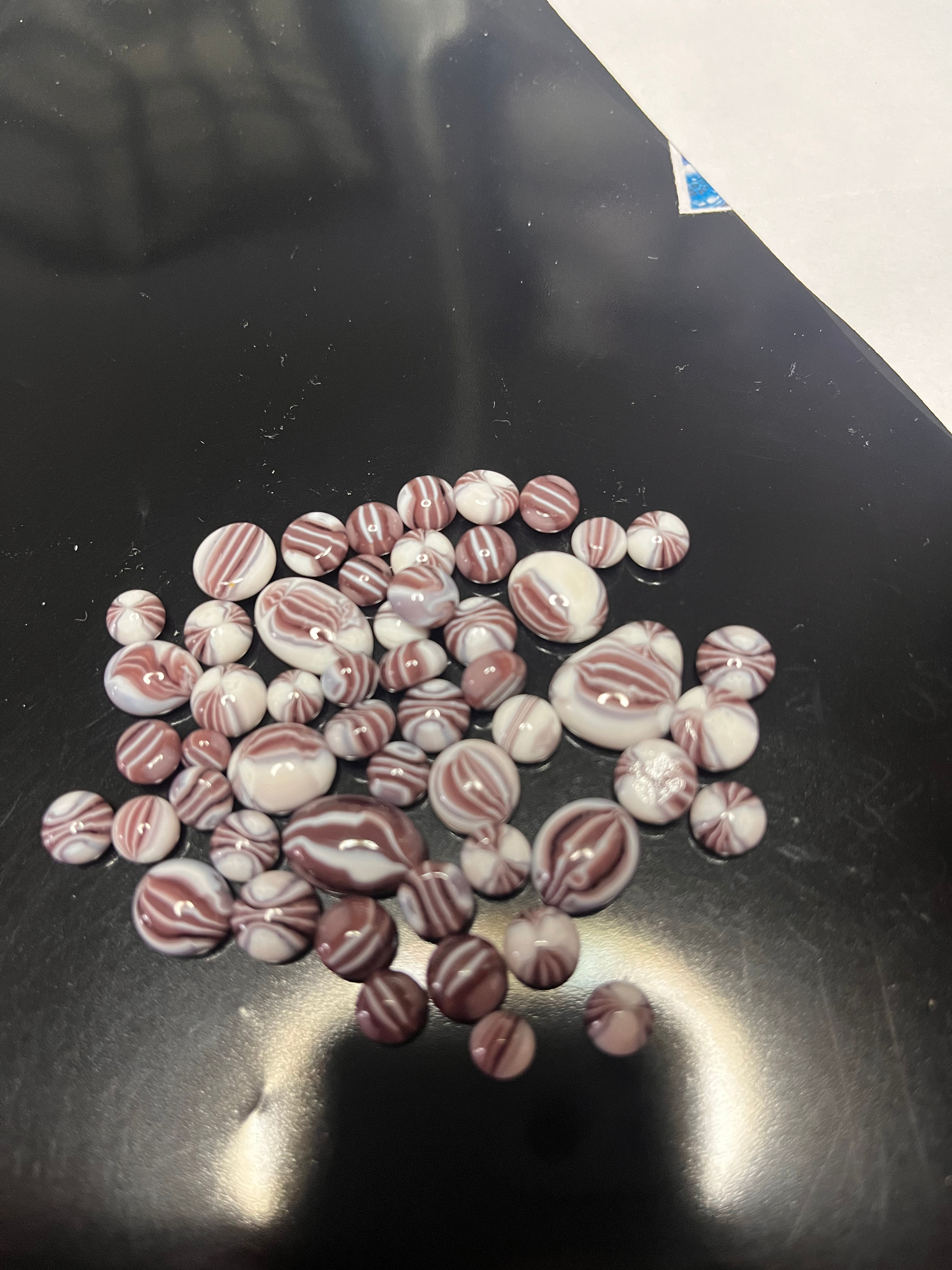 Coe 96 Glass Dots Dusty Plum 1 oz