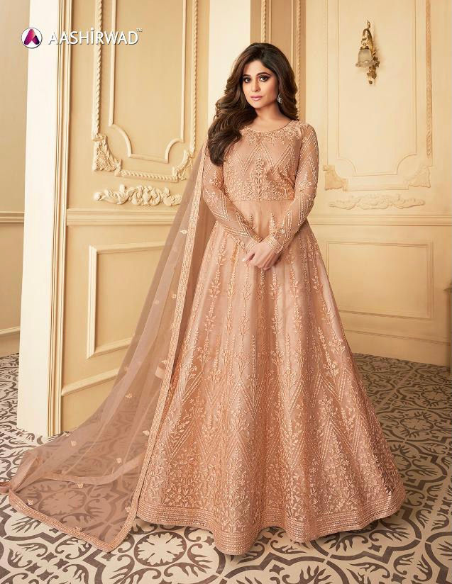 Embroidered Anarkali Product Code: A-7172