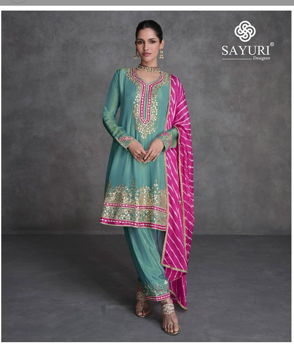 Sea Green Reshamkari Embroidery Anarkali Afghani Suit Product Code : ARW-5446