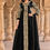 Thumbnail: Black Golden Embroidered Slit Style Anarkali Pant Suit  Product Code : SH-2073D