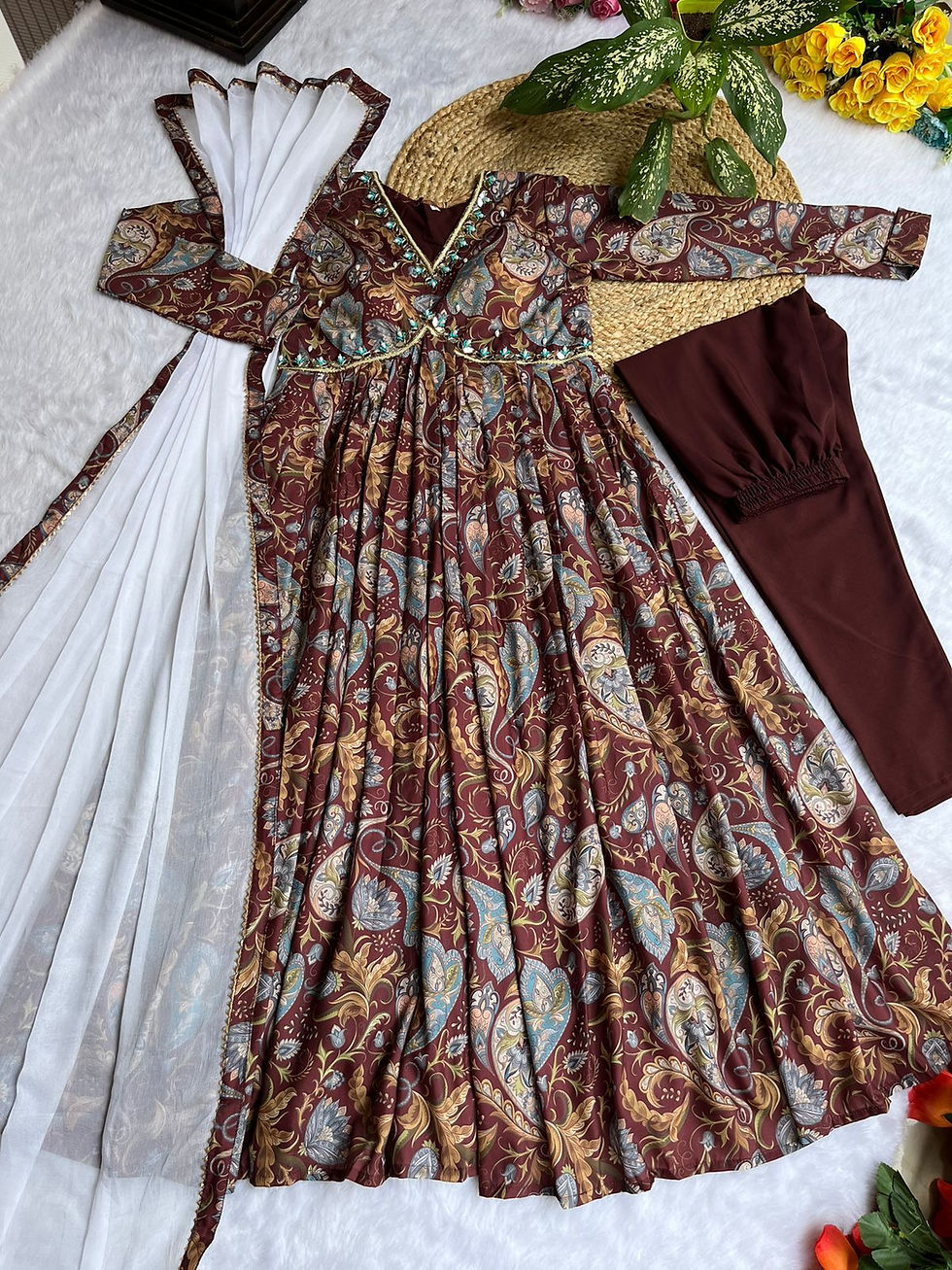 Thumbnail: Gigi - Aliya cut Dresses Dupatta pant - Product Code DN - 324