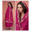 Thumbnail: Rani Pink Resham Thread Embroidery Anarkali Palazzo Suit  Product Code: ARW-9820