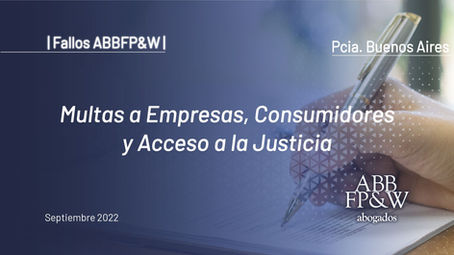 Multas a Empresas, Consumidores y Acceso a la Justicia