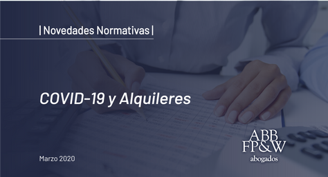 Decreto 320/2020: COVID-19 y Alquileres