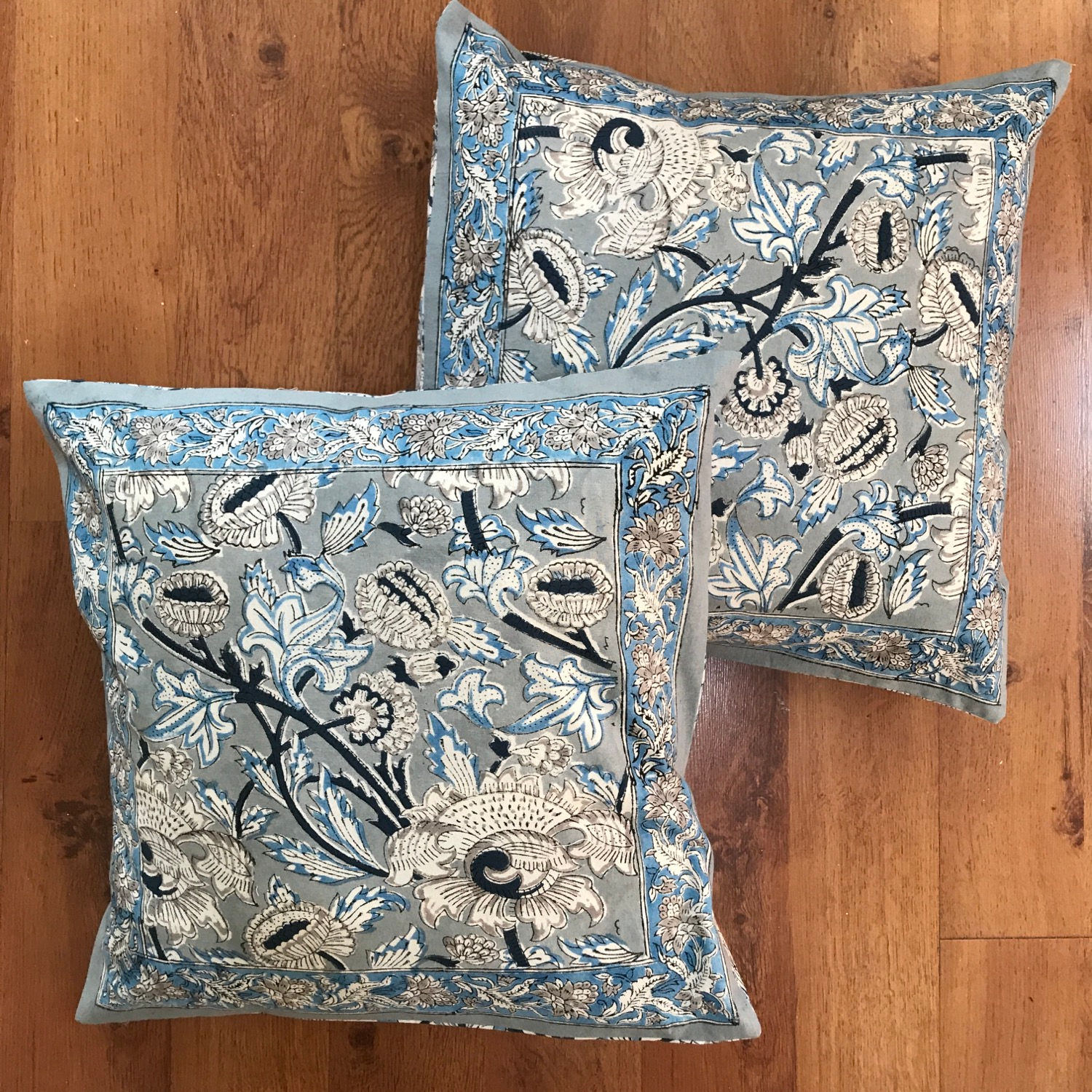 Cushion Cover Set of 2- Hand Blocked