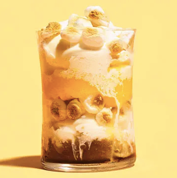 Root Beer & Orange Slushie Sundaes with Toasted Marshmallows
