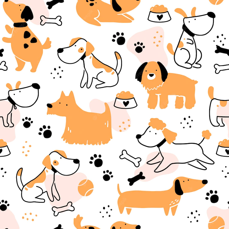 seamless-pattern-cute-dog-puppy-cartoon-funny-happy-dog-character-with-simple-shape-style-