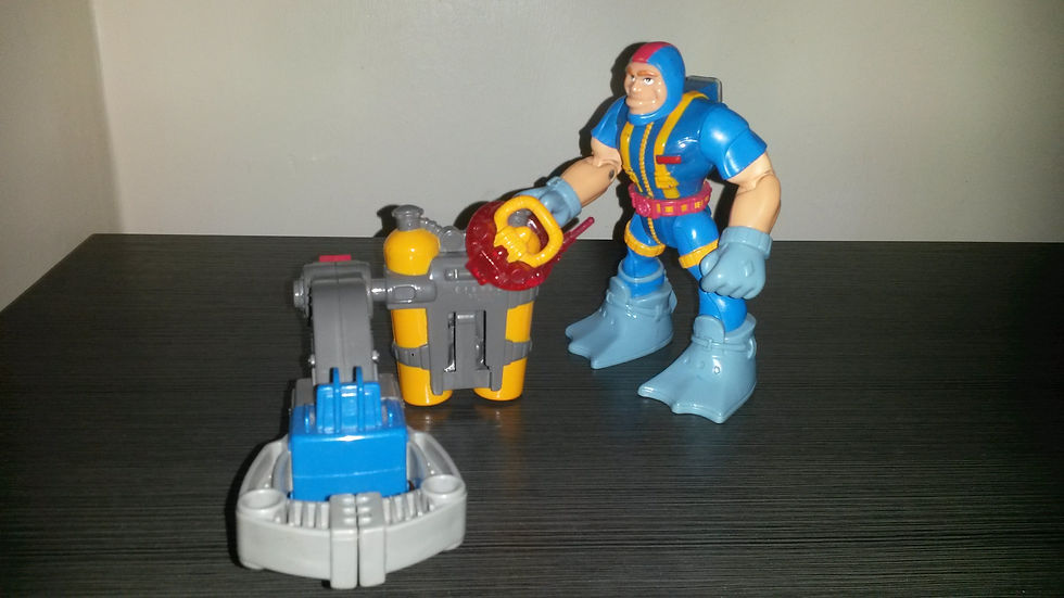 Miniatura: Muñeco Rescue Heroes - Fisher Price - Con Accesorios - Cód 64836