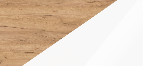 Miniatura: Wisząca Szafka pod umywalkę 60 cm ARUBA 828 White + UM6252 biała