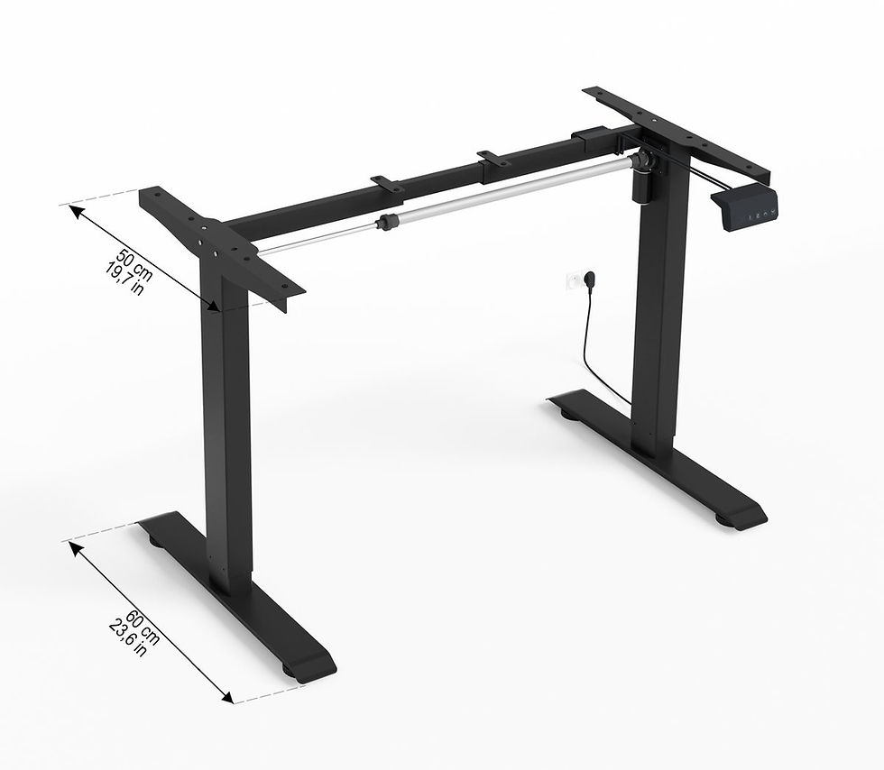 Miniatura: Stelaż elektryczny do biurka z regulacją 1-silnikowy RXD1