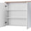 Miniatura: Szafka łazienkowa wisząca lustro 80 cm BALI WHITE 841