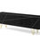 Thumbnail: TV Stand SPACE 70.9 in 4D - Black High Gloss - Gold Legs