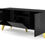 Miniatura: Szafka RTV DIUNA 145 cm 2D1K na nóżkach czarny połysk