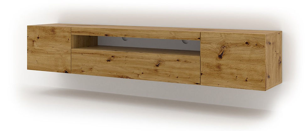 Miniatura: Szafka RTV AURA 150 cm dąb artisan uniwersalna
