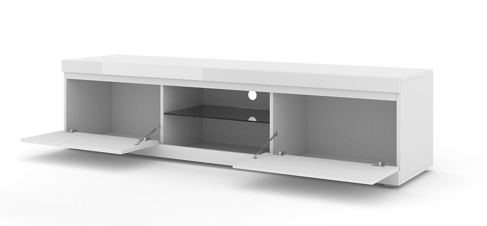 Thumbnail: TV Stand NET 71" Universal Cabinet, Hanging or Standing White High Gloss MDF