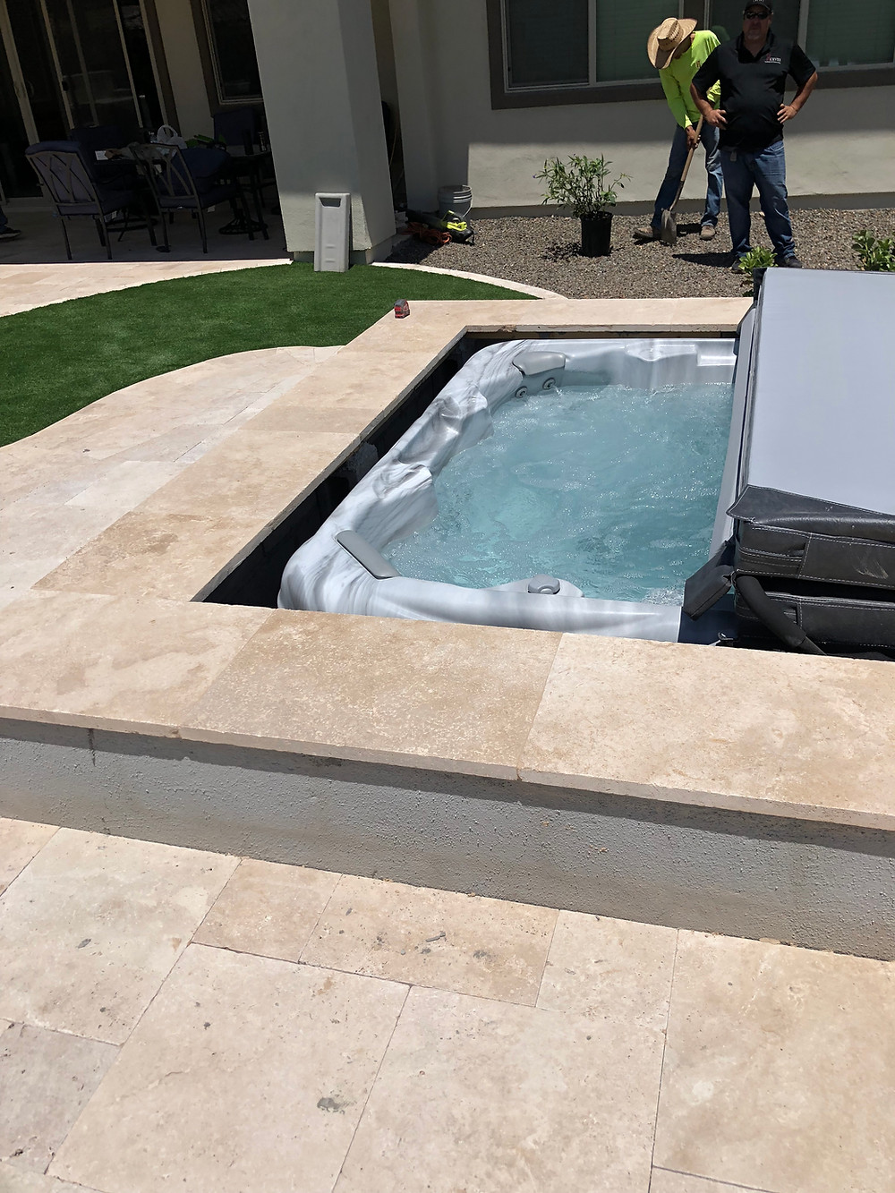 Spas surrounds sunken or above ground