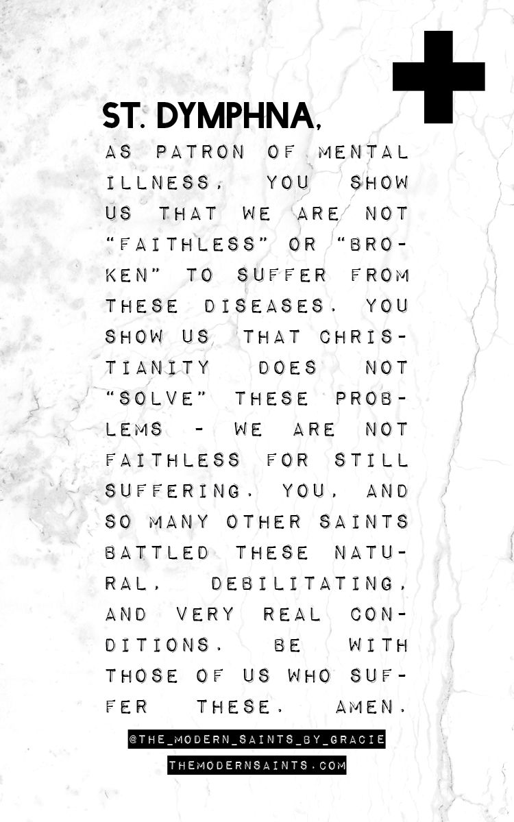 Thumbnail: St. Dymphna Prayer Card