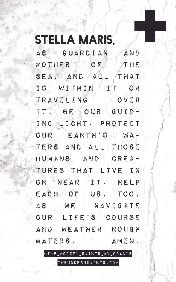Thumbnail: Stella Maris Prayer Card