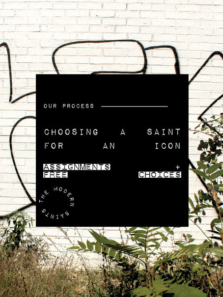 Our Process - Choosing a Saint for an Icon
