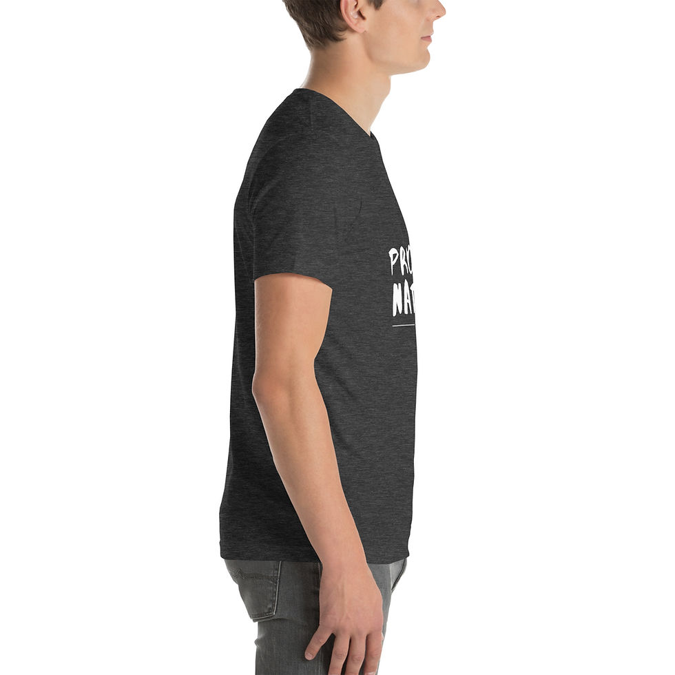 Thumbnail: An image of a model wearing our "protect nature" shirt. 