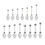 Thumbnail: Titanium Internally Threaded Big Gauge Barbells