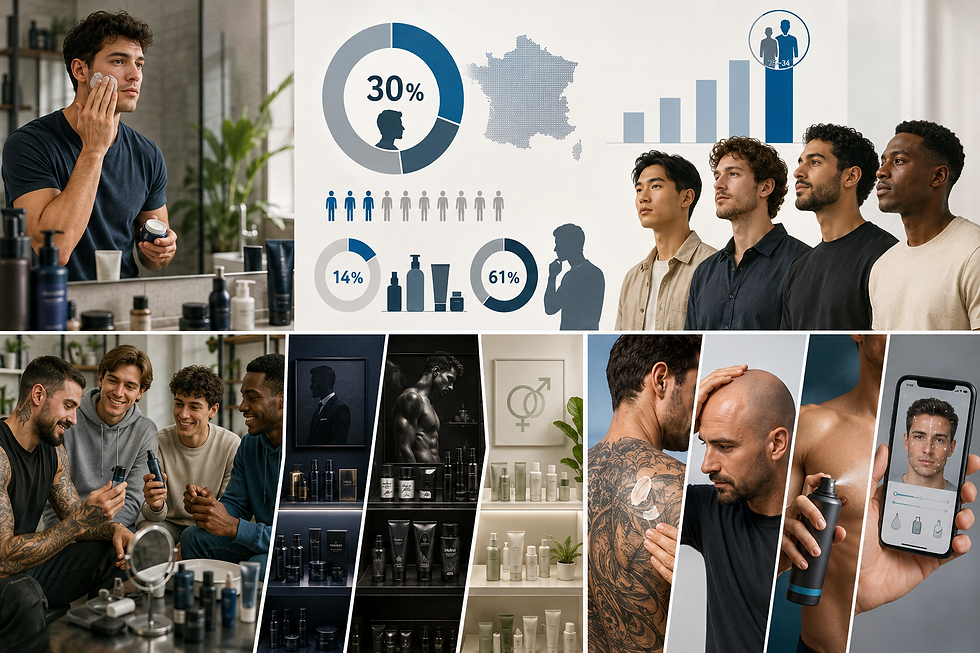 Men’s cosmetics seek their business model