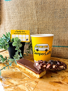 Barista coffee served from CamperLatte coffee van Portsmouth
