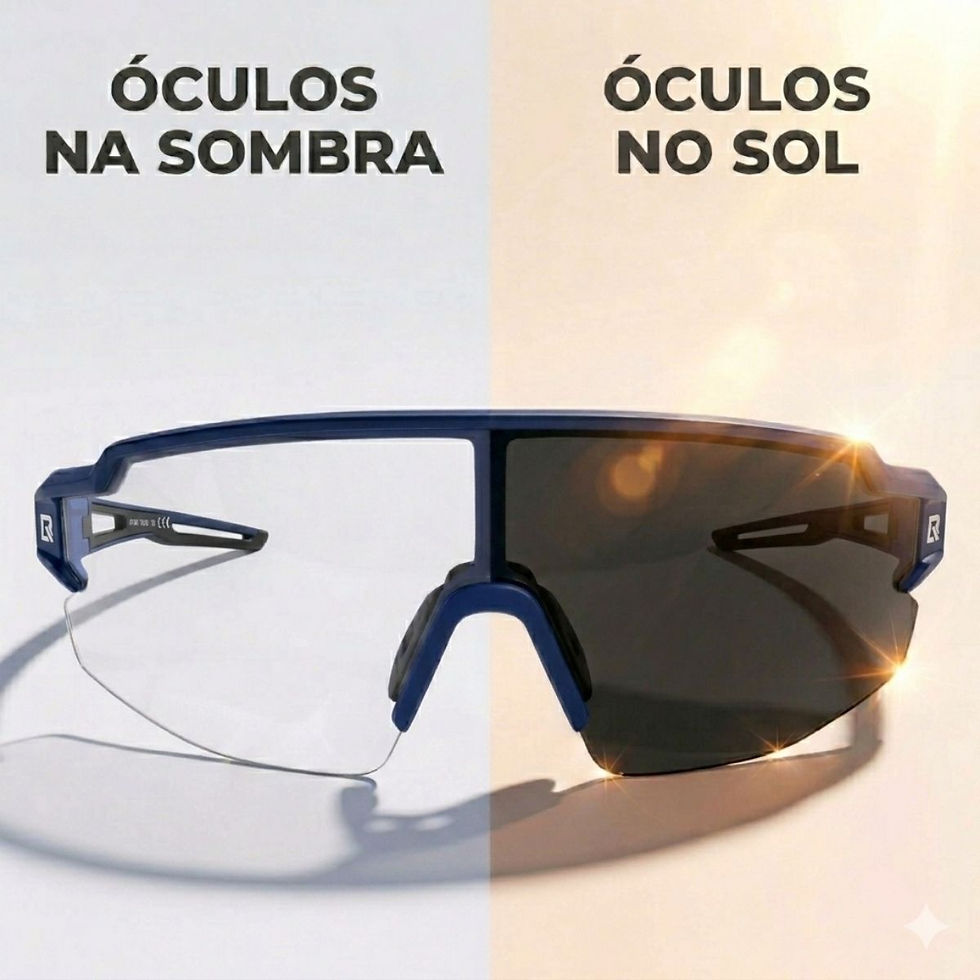 Miniatura: Óculos Ciclismo RockBros Aero Fotocromático + Clip Grau