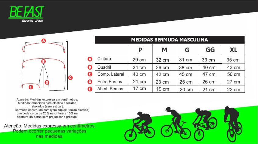 Miniatura: Bermuda De Ciclismo Bike Masculina Be Fast Super Eco Gel C/Bolso