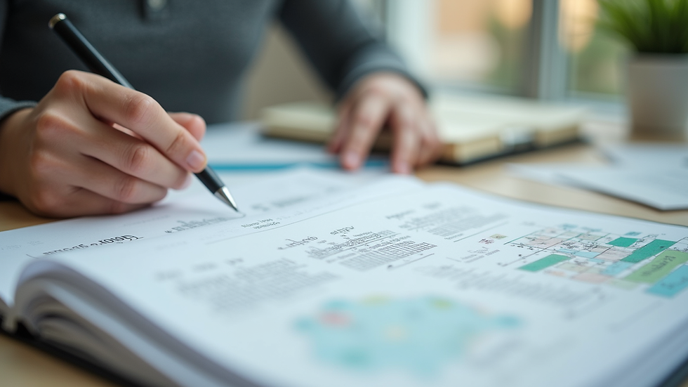 Close-up view of cognitive training materials on a table
