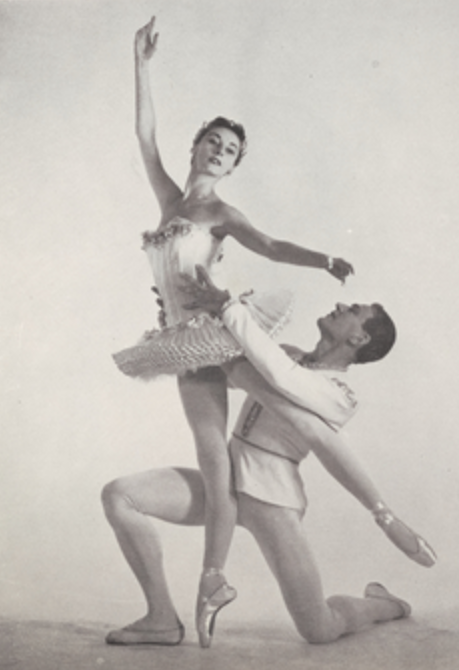 New York City Ballet dancers Tanaquil Le Clercq and André Eglevsky in the 1954 Nutcracker