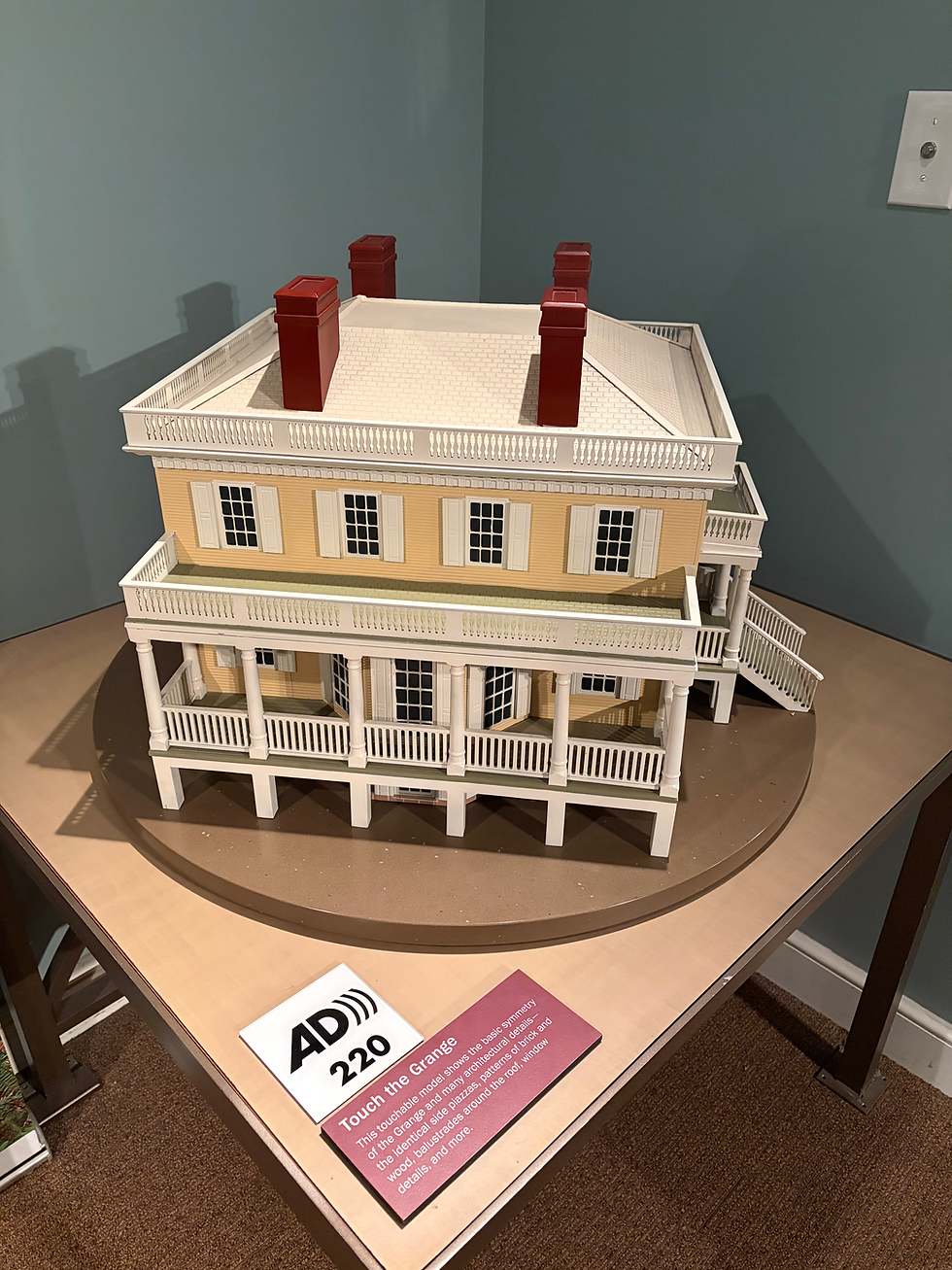 Model of the Grange in St Nicholas Park NYC