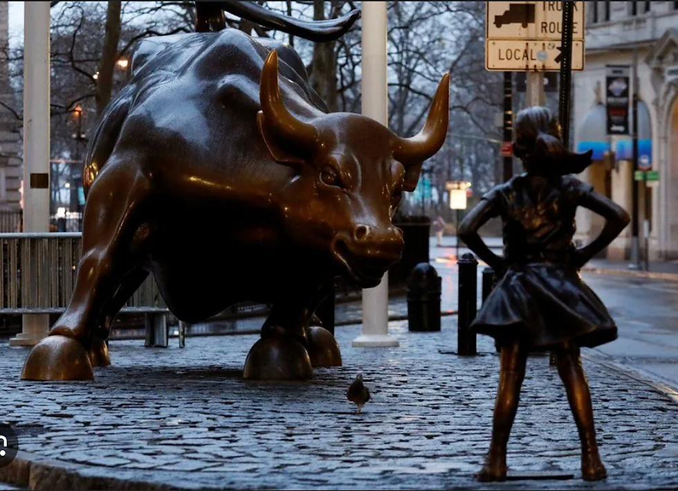 The Fearless Girl Challenges The Charging Bull