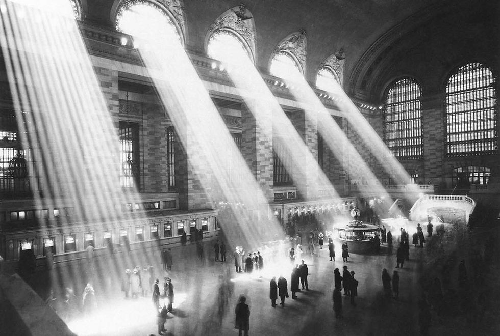 Famous Image of Grand Central Terminal flooded by sunlight. NYC development now blocks out the sun.