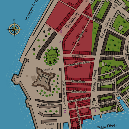 Map of the Burnt City, New York 1776