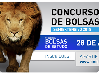 Já estão abertas as inscrições do Concurso de Bolsas para as turmas de maio do Anglo.