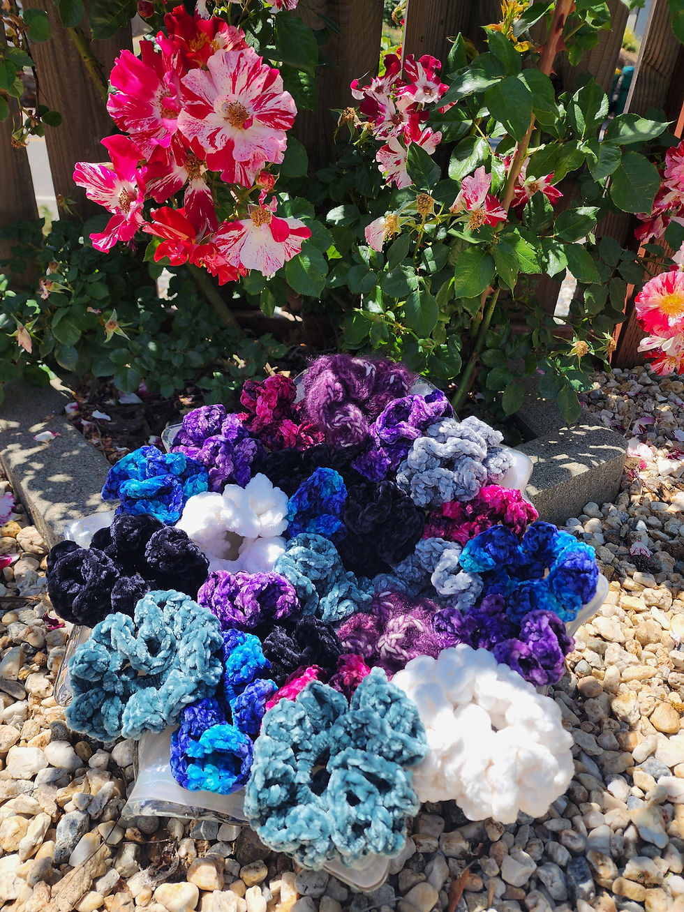 Hair Scrunchies-Crochet