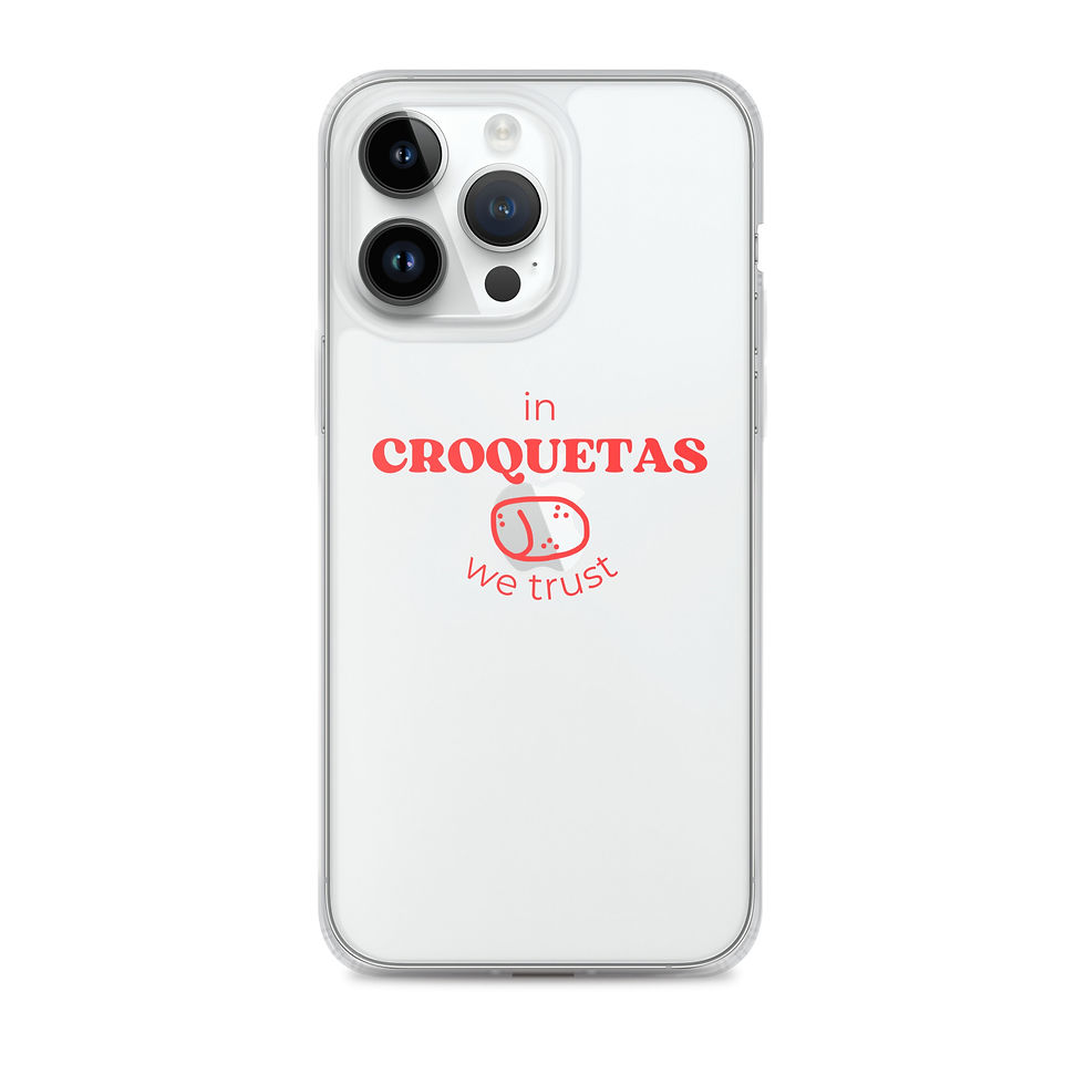 Miniatura: In croquetas we trust Funda transparente para iPhone®