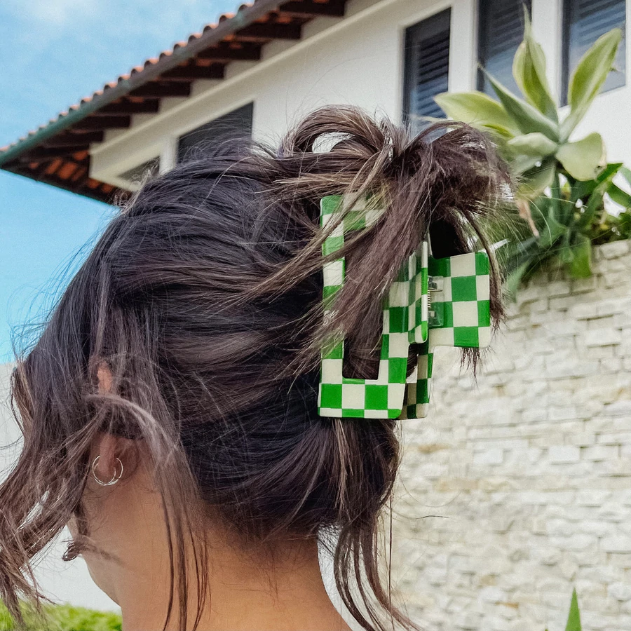 Thumbnail: CHECKERBOARD CLAW CLIP