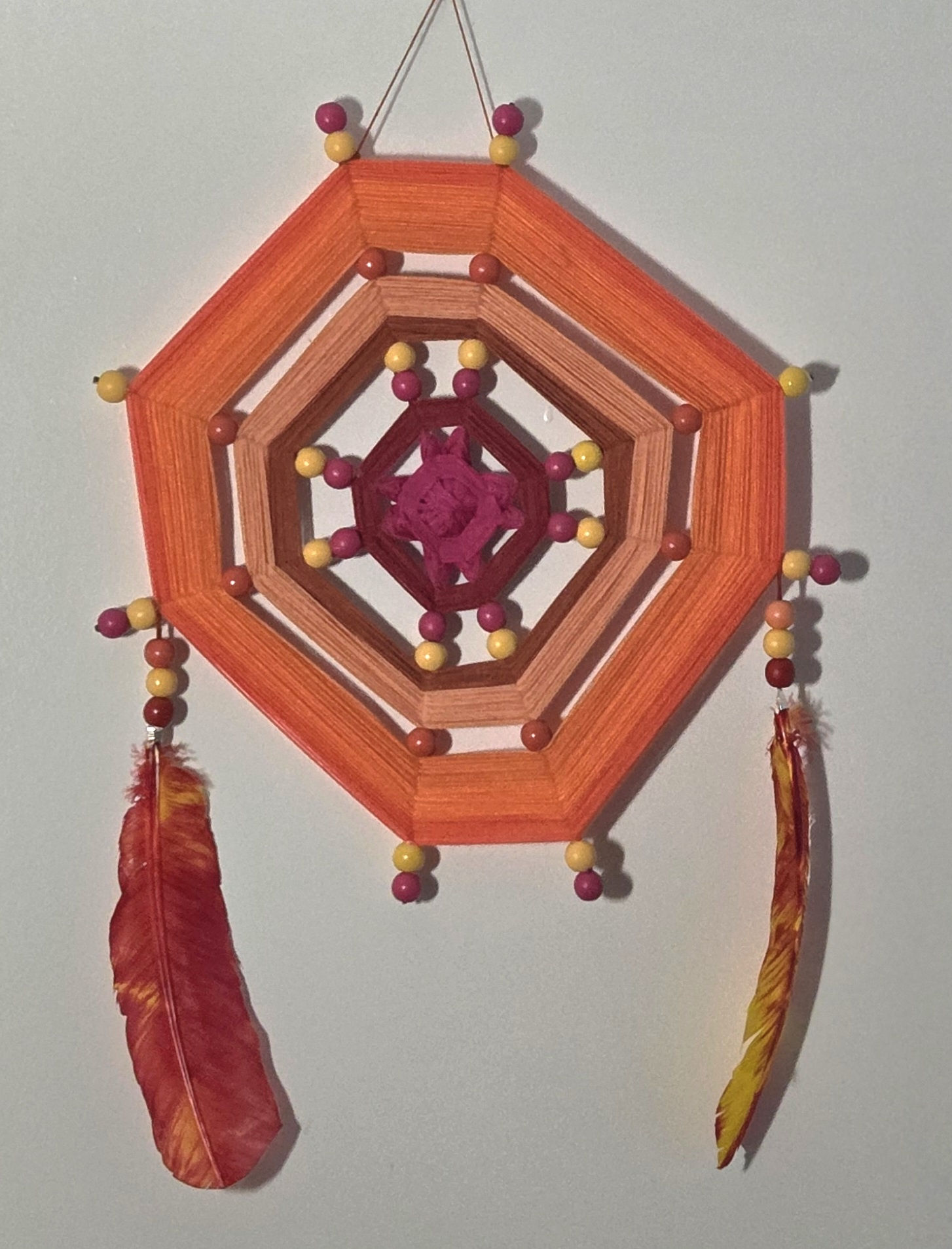 Wall Art - Weave - "Feathers of Fire, Threads of the Sun"