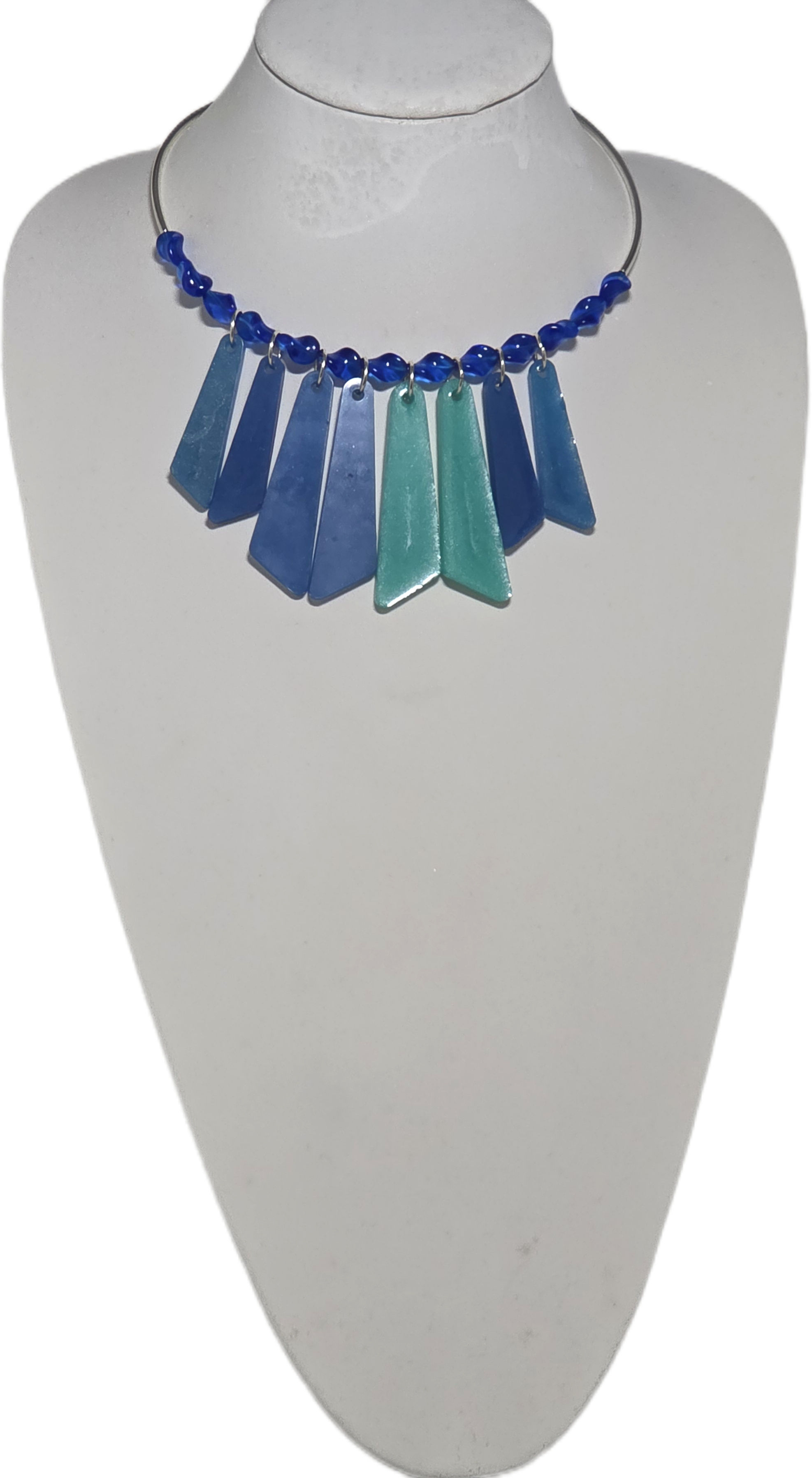 Necklace - Geometric Sea Tones
