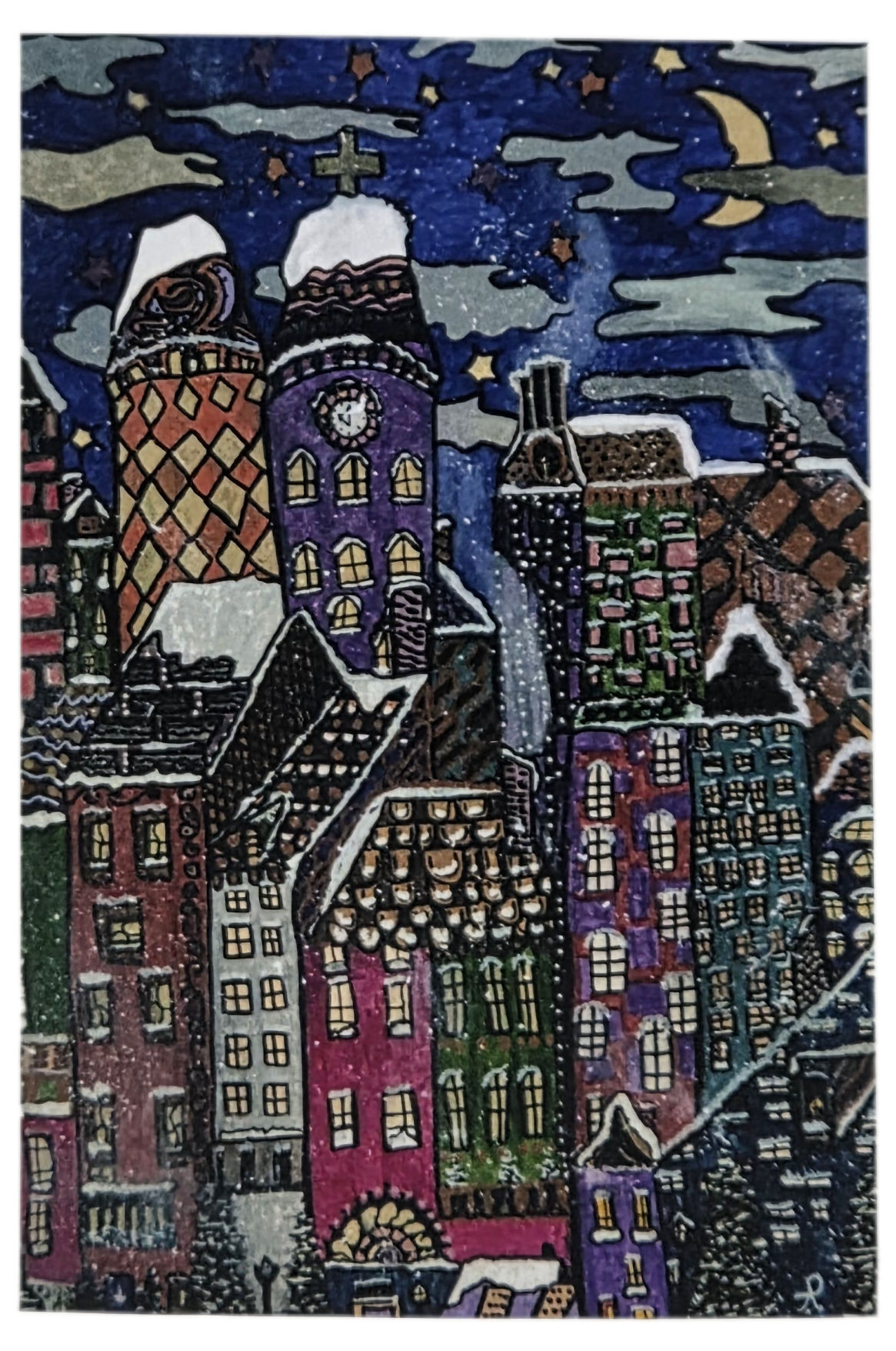 Notecards Painting - "In the Bleak Midwinter" O-21